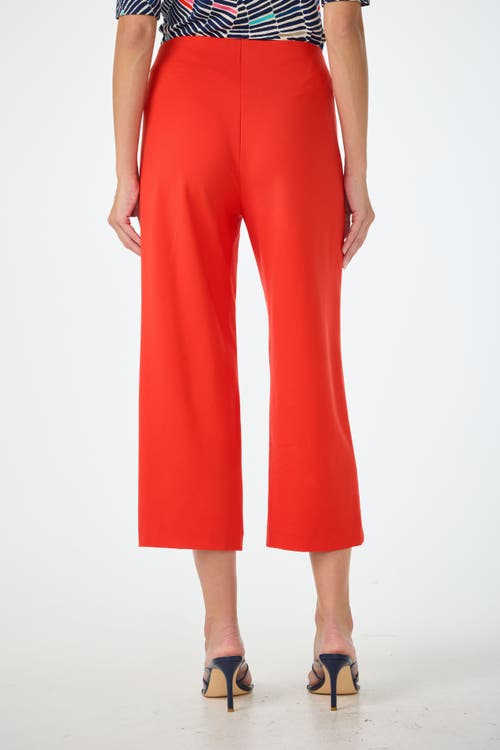 Trina Turk Santo Ponte Cropped Wide Leg Pant In Animal Print