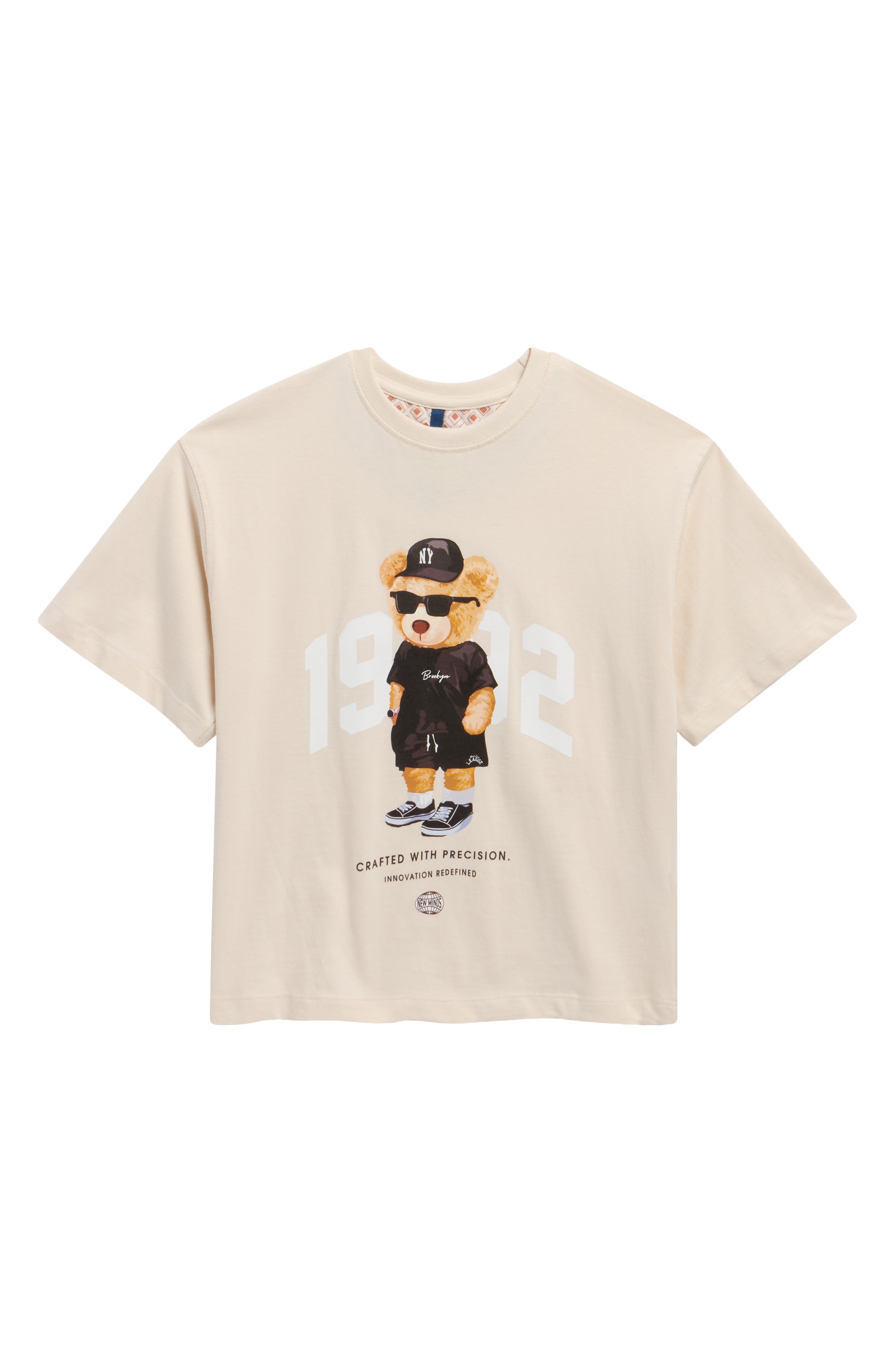 DENIM AND FLOWER Kids' Bear Cotton Graphic T-Shirt