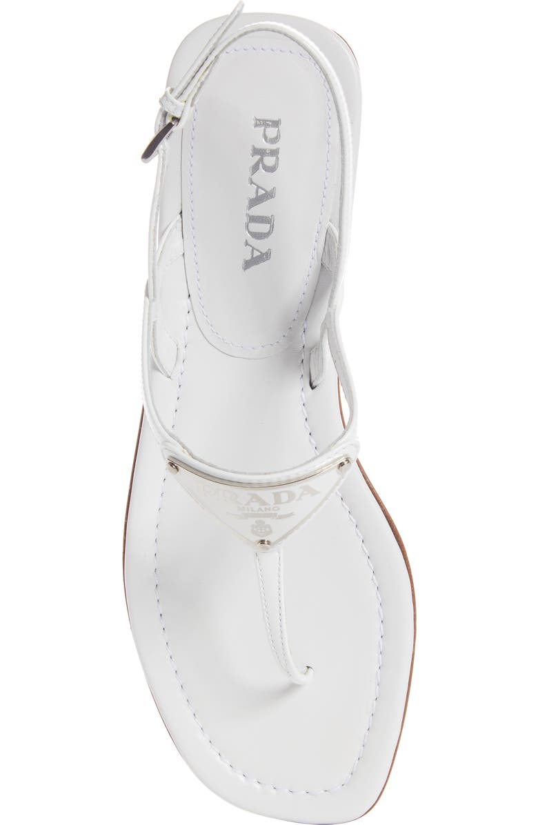 Prada Triangle Logo Sandal, Alternate, color,
