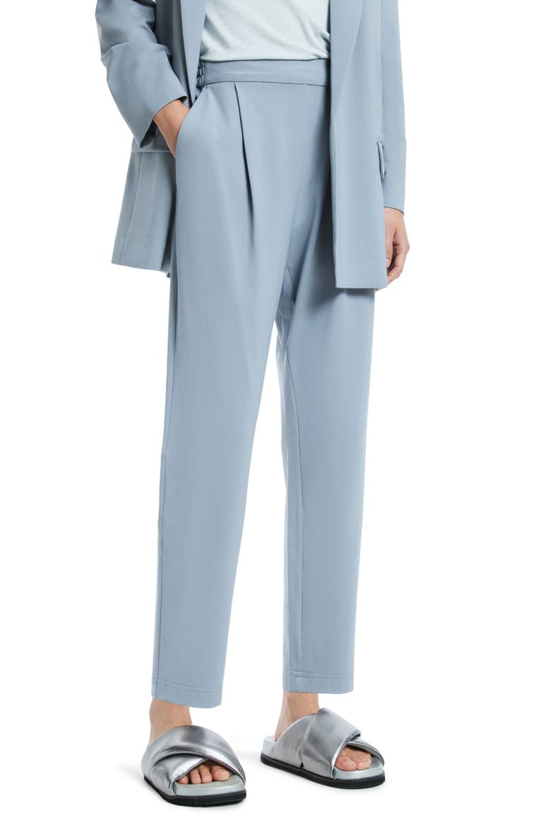 Aleida Jersey Crop Trousers, Main, color, STORM CLOUD BLUE