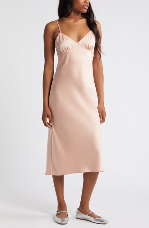 Satin Midi Slipdress