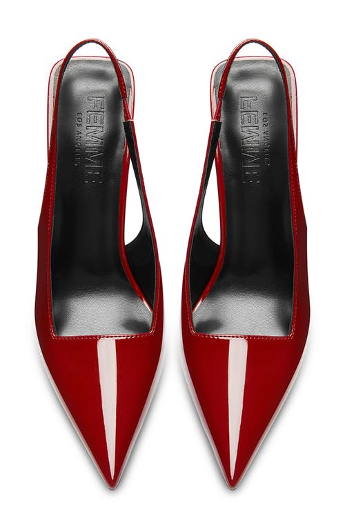 Femme La G63 Slingback Pump In Red