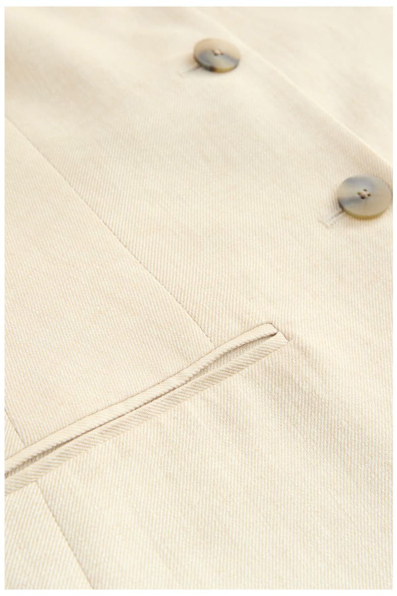 Long Linen Blend Vest, Alternate, color, NEUTRAL