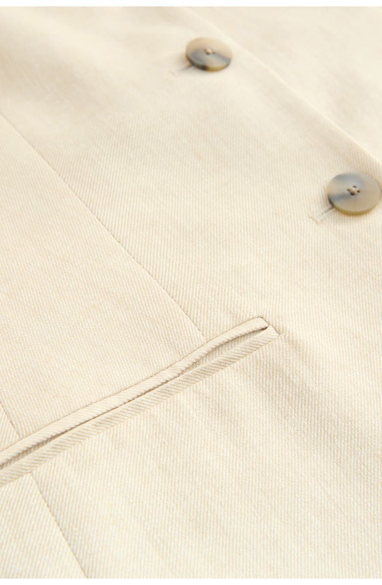 NEXT Long Linen Blend Vest, Alternate, color, Neutral