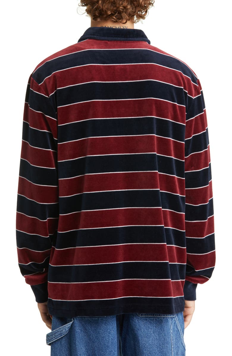 Carhartt Work In Progress Bills Stripe Cotton Blend Rugby Shirt, Alternate, color, 