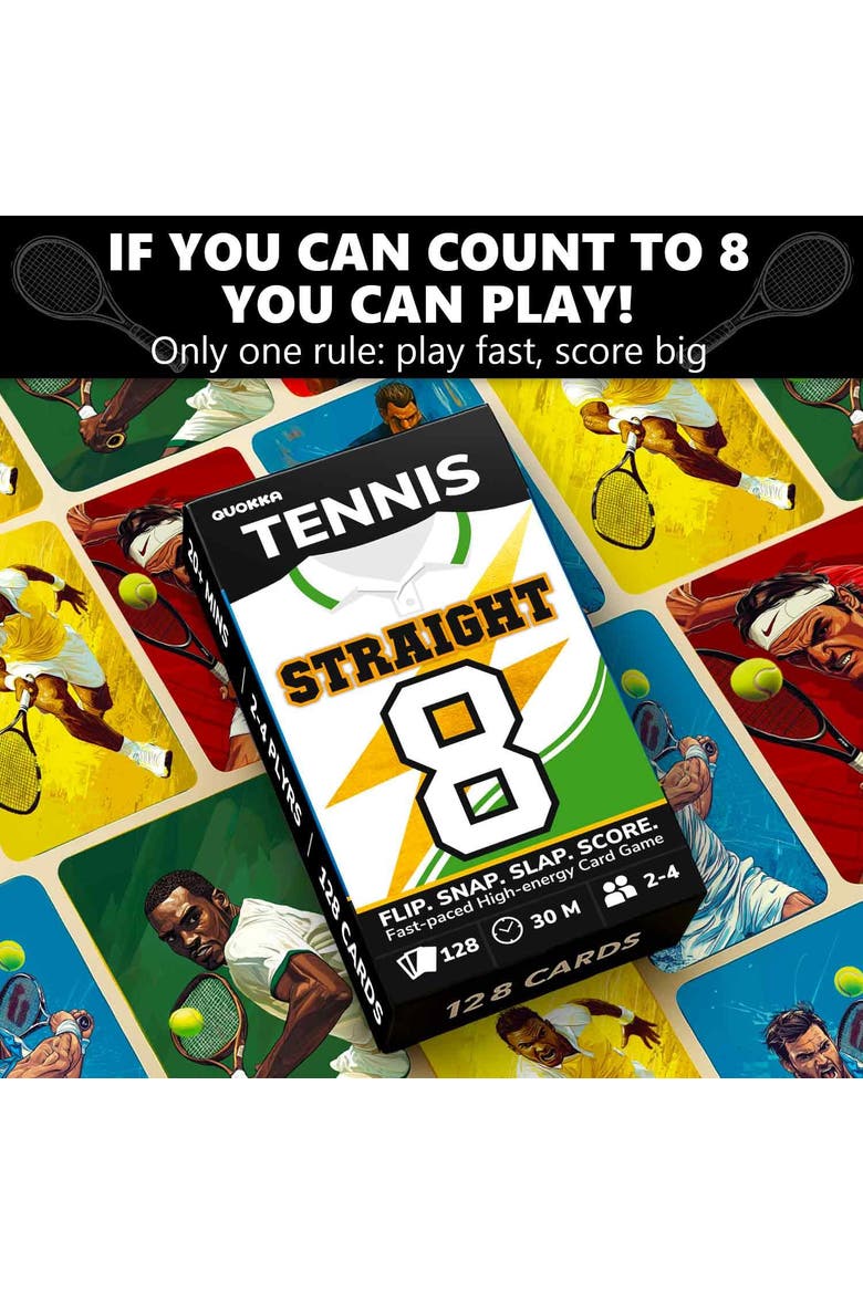 Kids and Adults Fast Paced Sports Card game, Alternate, color, Tennis