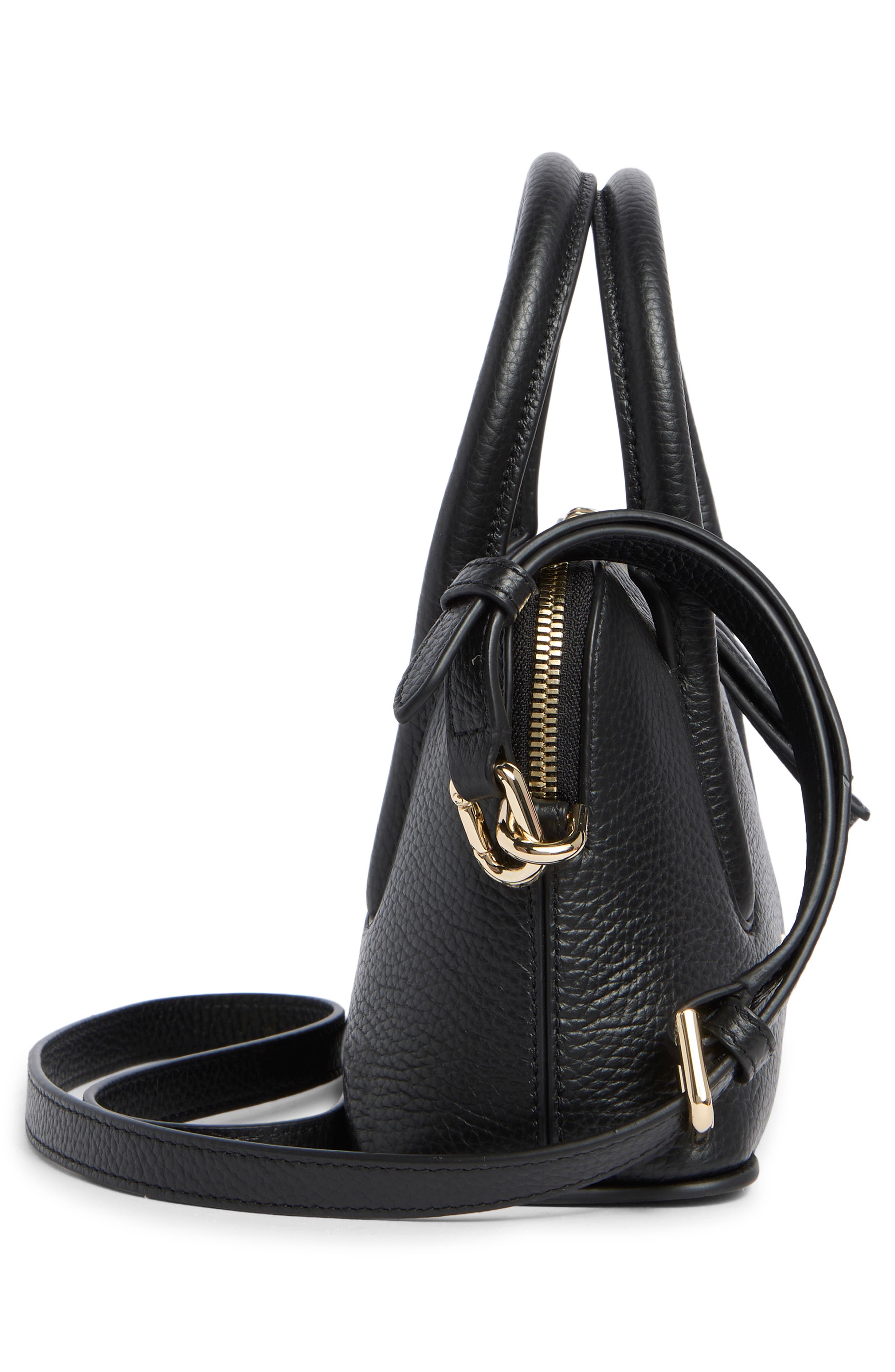 Furla Atmosfera Mini Dome Tote, Alternate, color, Nero