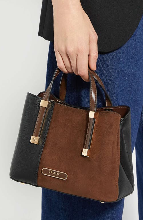 Dune London Dinky Dorry Convertible Crossbody Tote In Brown