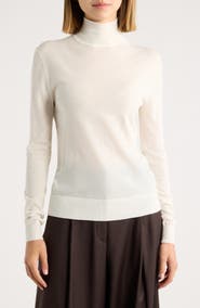 Theory Wool Blend Mock Neck Sweater
