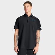 Nike Men's Nike Black Carolina Panthers Sideline Woven Dri-FIT Polo