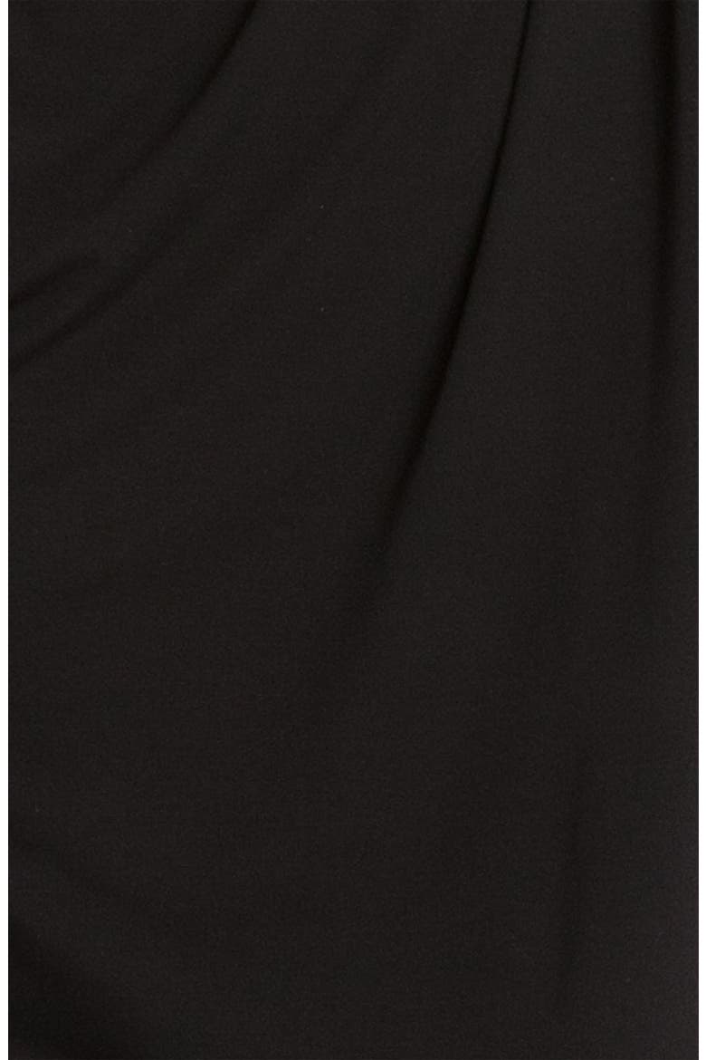 Drape Front Shift Dress, Alternate, color, BLACK