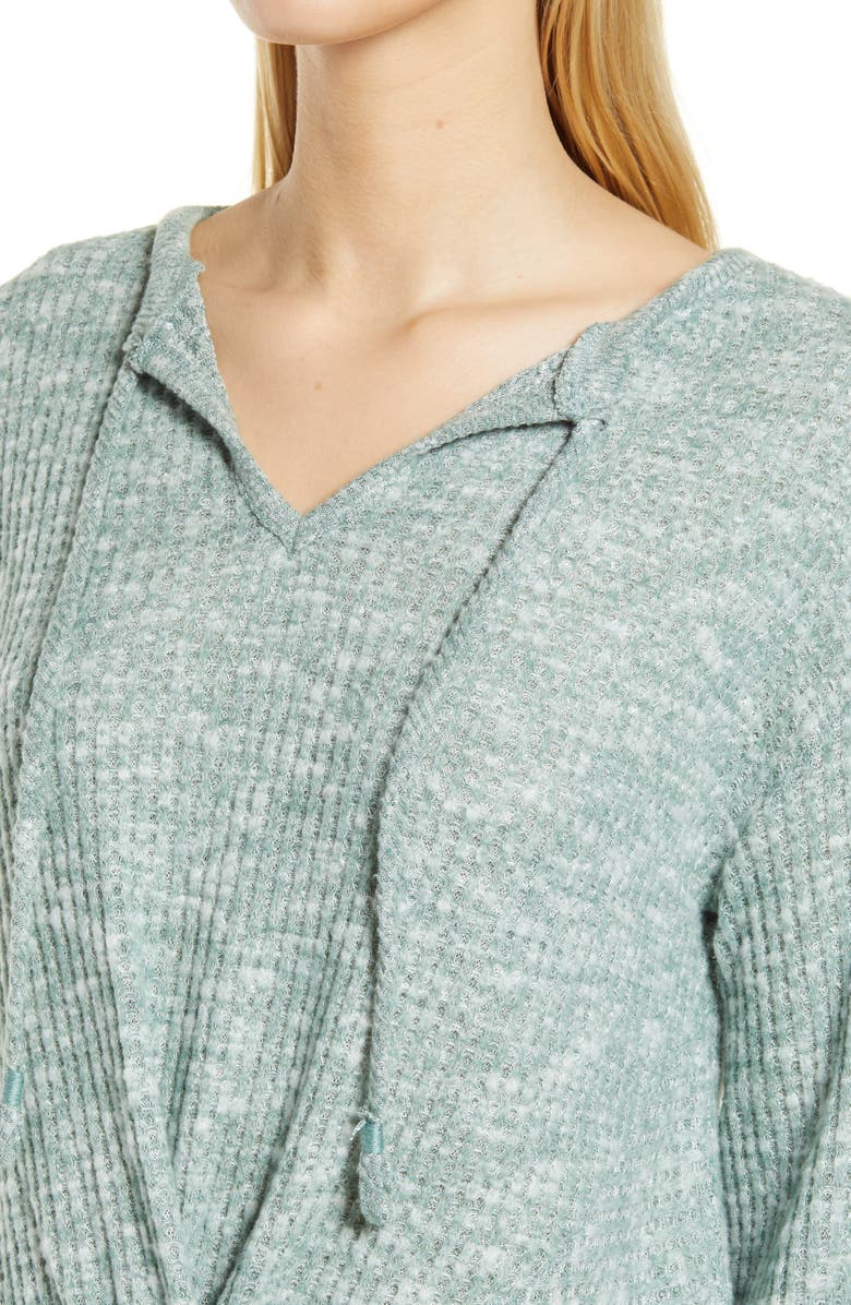 Wit & Wisdom Twist Front Long Sleeve Top, Alternate, color,