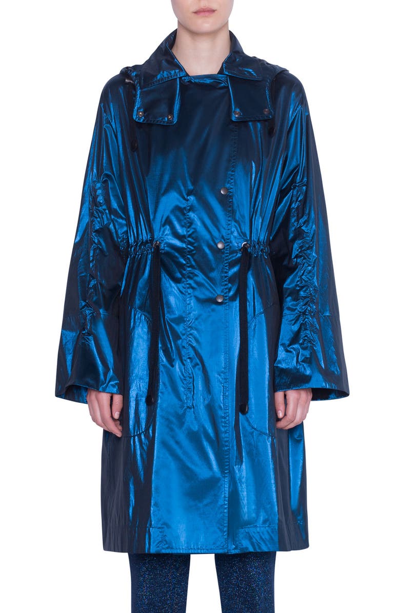 Akris punto Water Repellent Taffeta Parka, Main, color,