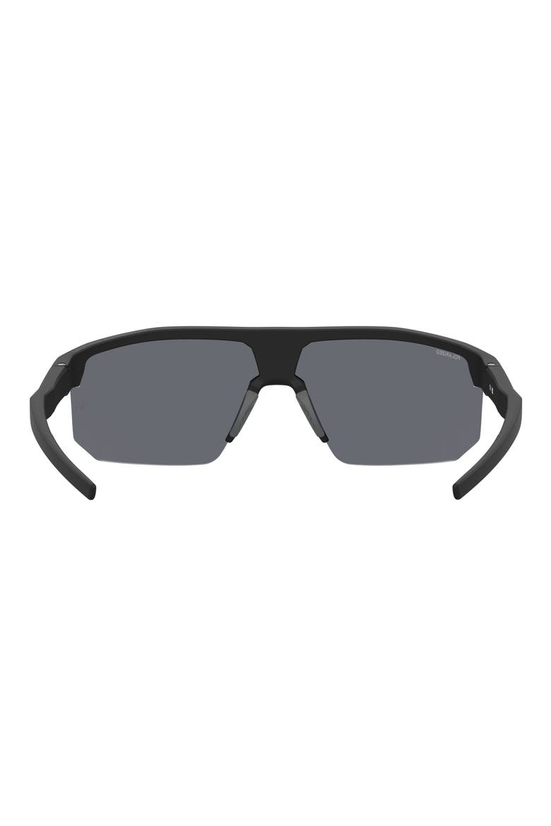 Driven 71mm Polarized Wrap Sunglasses, Alternate, color, MATTE BLACK GREY
