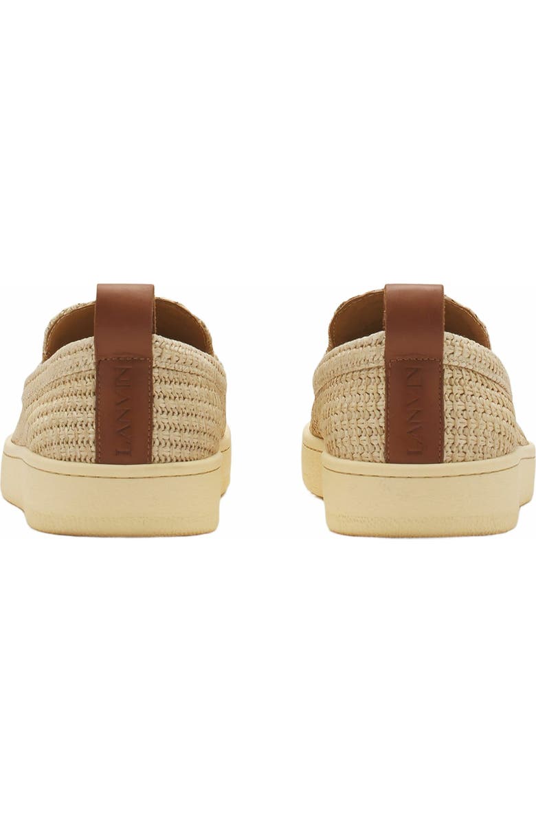 Lanvin Cruiser Raffia Moccasins, Alternate, color,