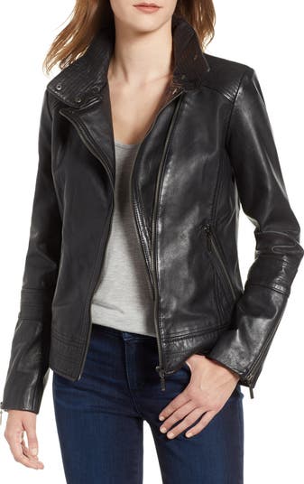 Bernardo Leather Moto Jacket | Nordstrom