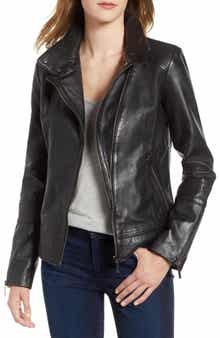 Bernardo Leather Moto Jacket