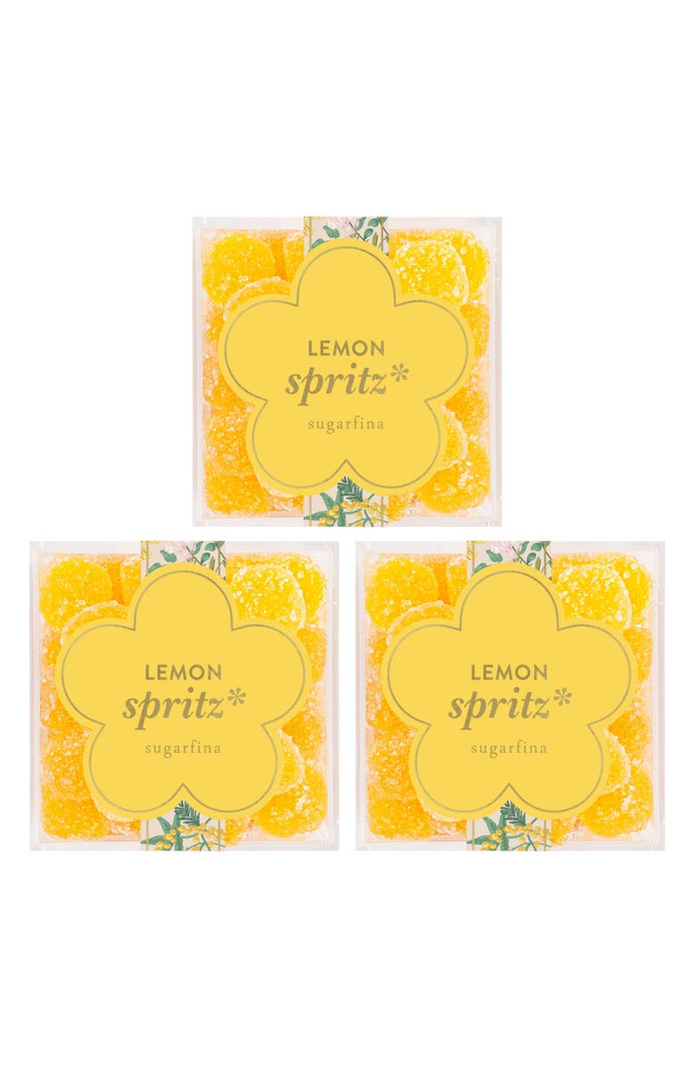 sugarfina Lemon Spritz 3-Piece Candy Cube Set, Main, color, Multi