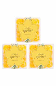sugarfina Lemon Spritz 3-Piece Candy Cube Set