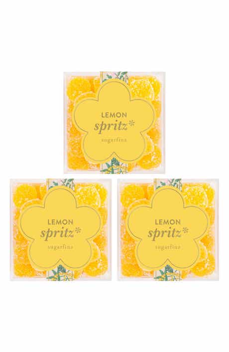sugarfina Lemon Spritz 3-Piece Candy Cube Set