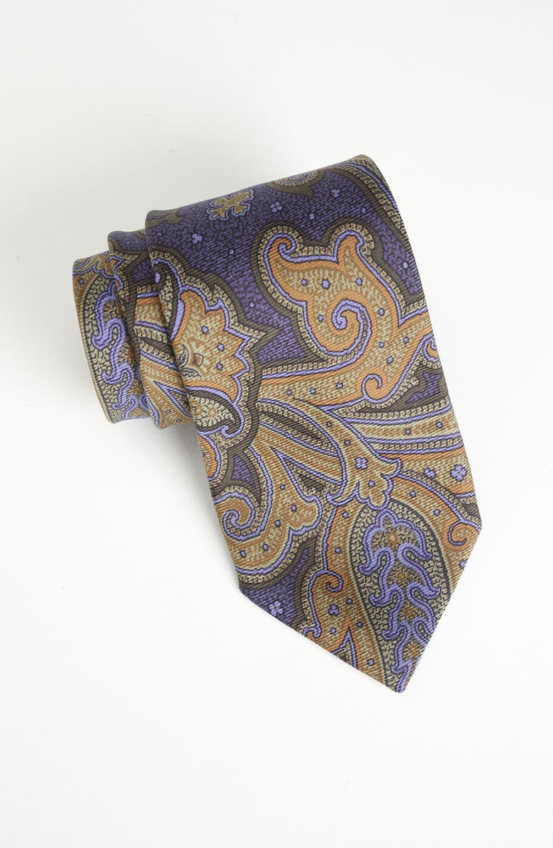 Etro Woven Silk Tie, Main, color, 