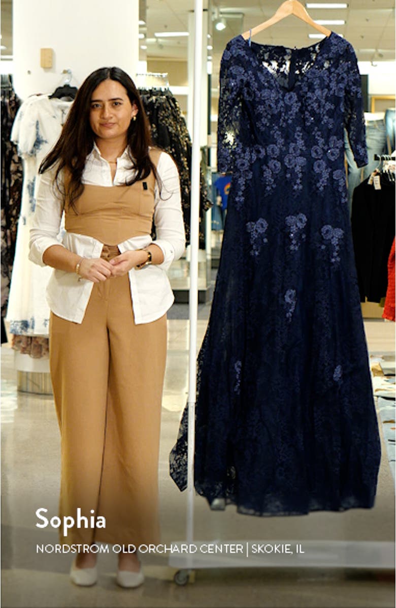 Embroidered Lace Gown, sales video thumbnail