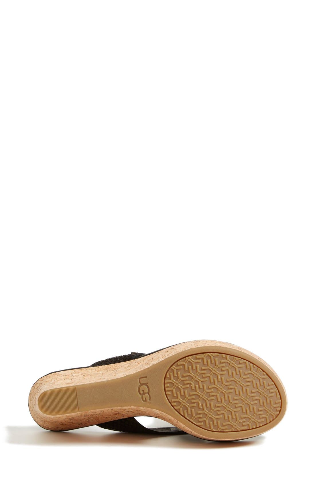 UGG<sup>®</sup> Australia 'Natassia Mar' Platform Wedge Thong Sandal, Alternate, color, 