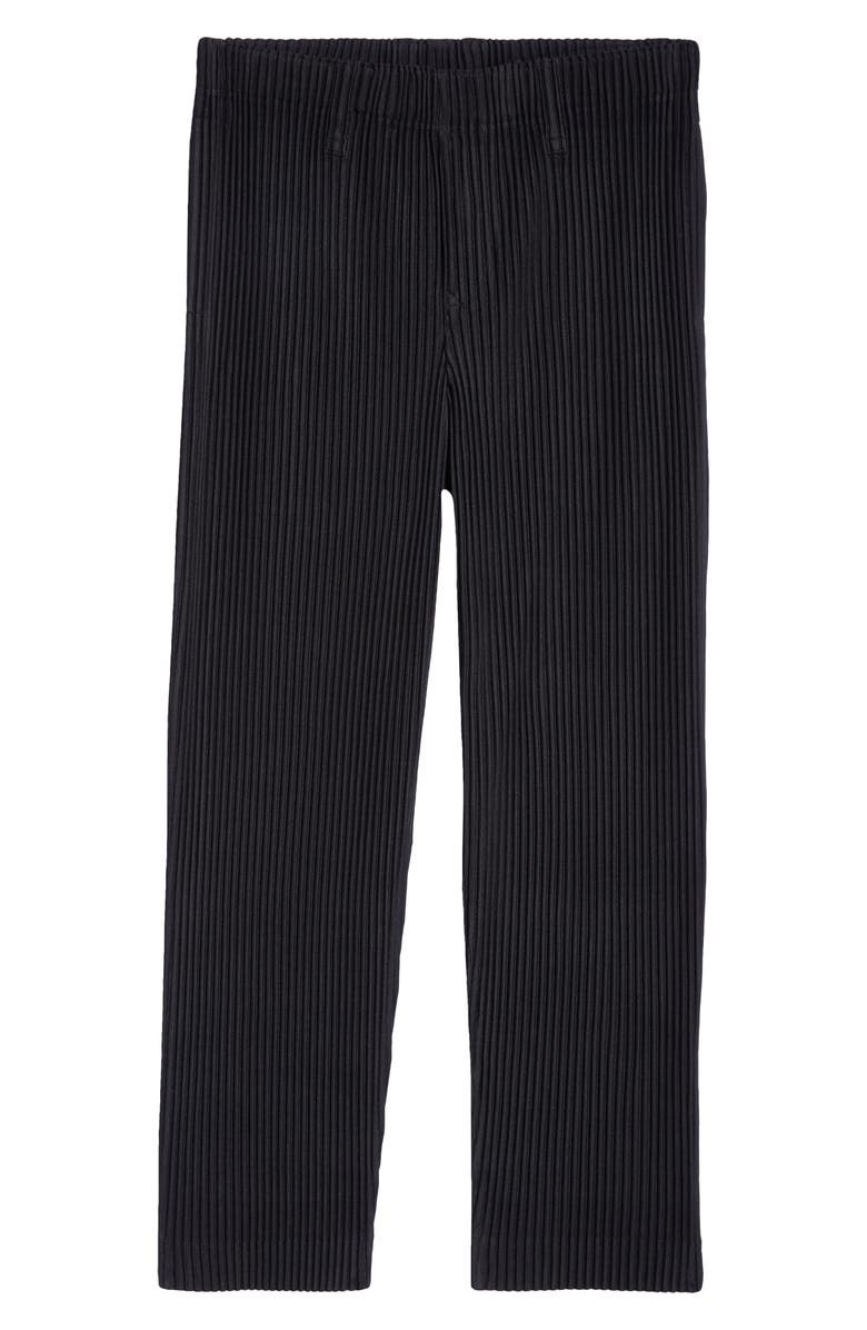 Homme Plissé Issey Miyake Pleated Pull-On Pants, Alternate, color, Black