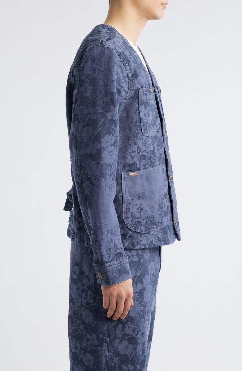 Paul Smith + Lee Floral Cotton Chore Jacket, Alternate, color, 46_Indigo