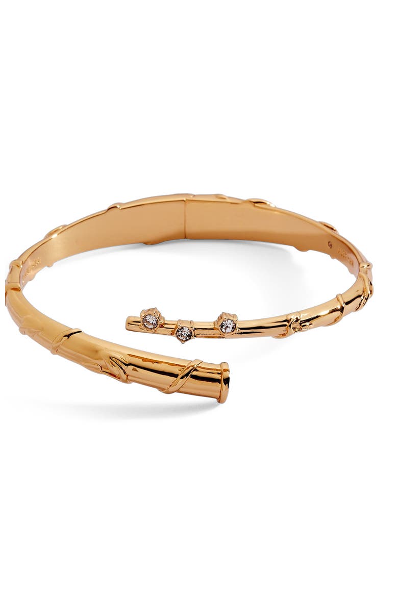 Harry Potter Hermione Wand Bypass Cuff Bracelet, Main, color, Gold