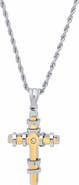 HMY JEWELRY Men's Cross Pendant Necklace