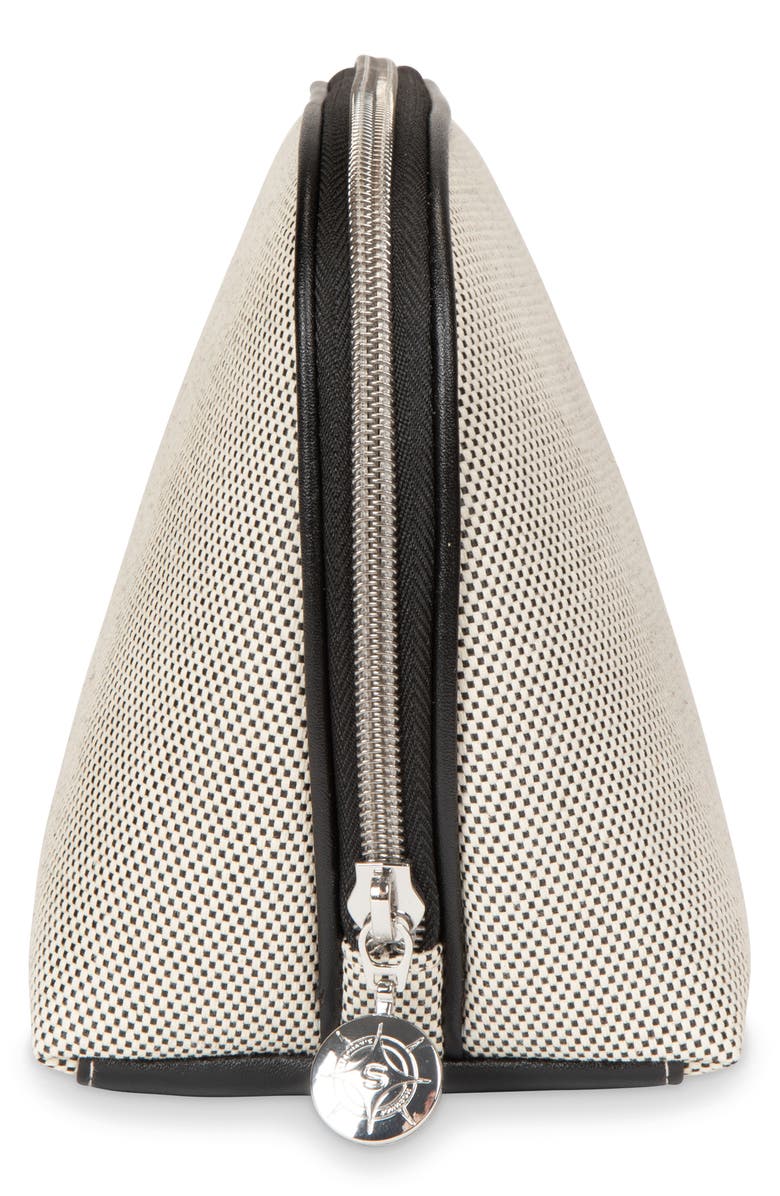 Stephanie Johnson Tropea Onyx Lola Makeup Bag, Alternate, color, Black