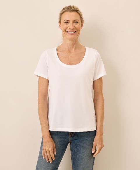 Organic Cotton Softspun Scoop Neck Tee