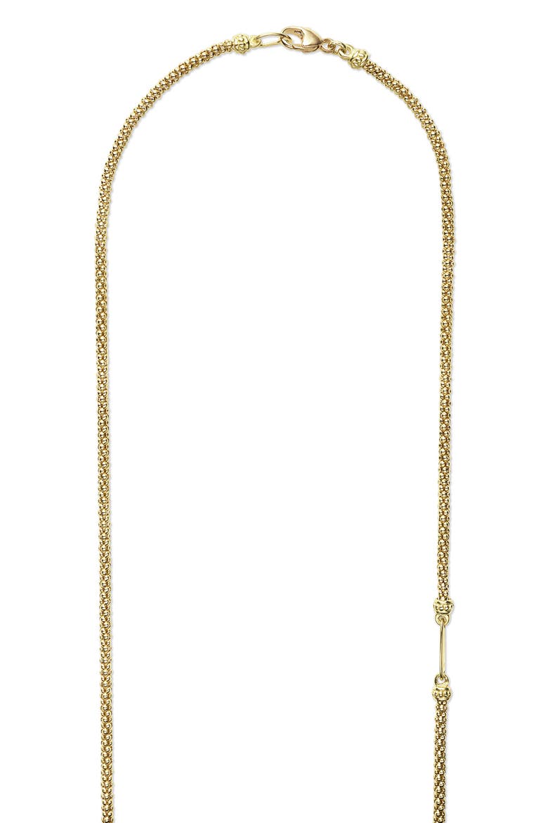 Men's 18K Gold Popcorn Caviar Chain Necklace, Alternate, color, GOLD