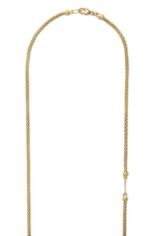 Lagos 18k Gold Popcorn Caviar Chain Necklace In Gold