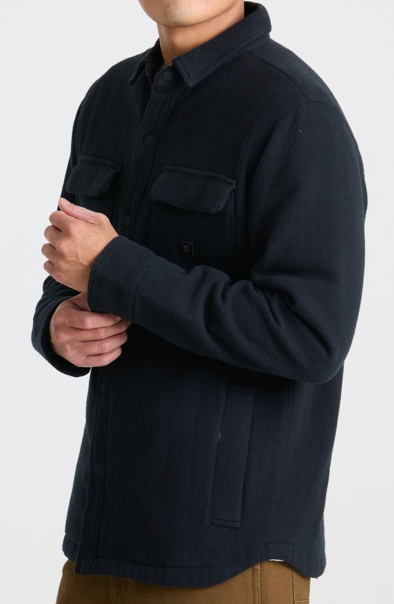 Roark Backwoods Cotton Flannel Snap-Up Overshirt, Alternate, color,
