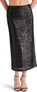 Steve Madden Sequin Column Midi Skirt
