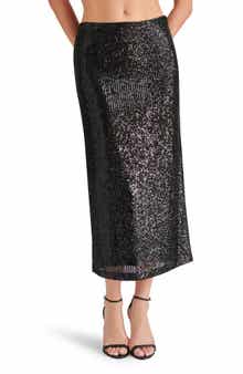 Steve Madden Sequin Column Midi Skirt