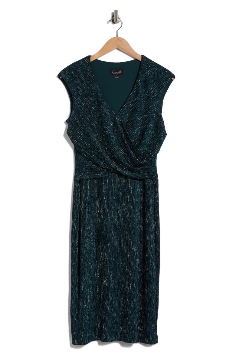 Surplice V-Neck Cocktail Dress, Alternate, color, SPRUCE