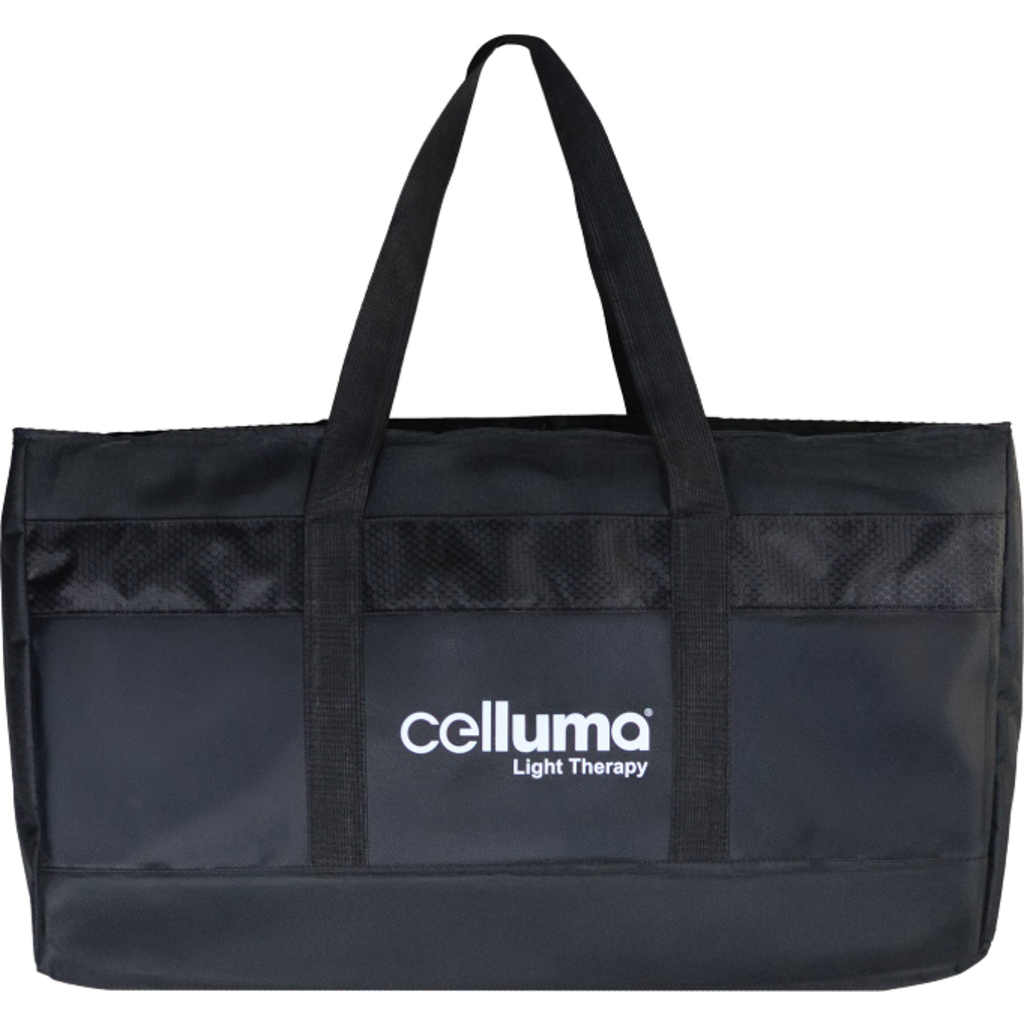 Celluma Premium Padded Tote Bag In Black With White Logo