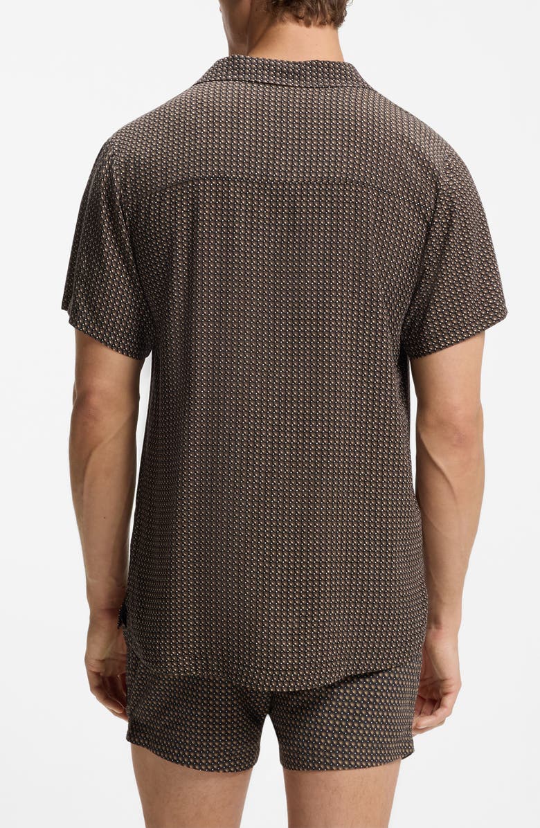 BOSS Beach Print Camp Shirt, Alternate, color,