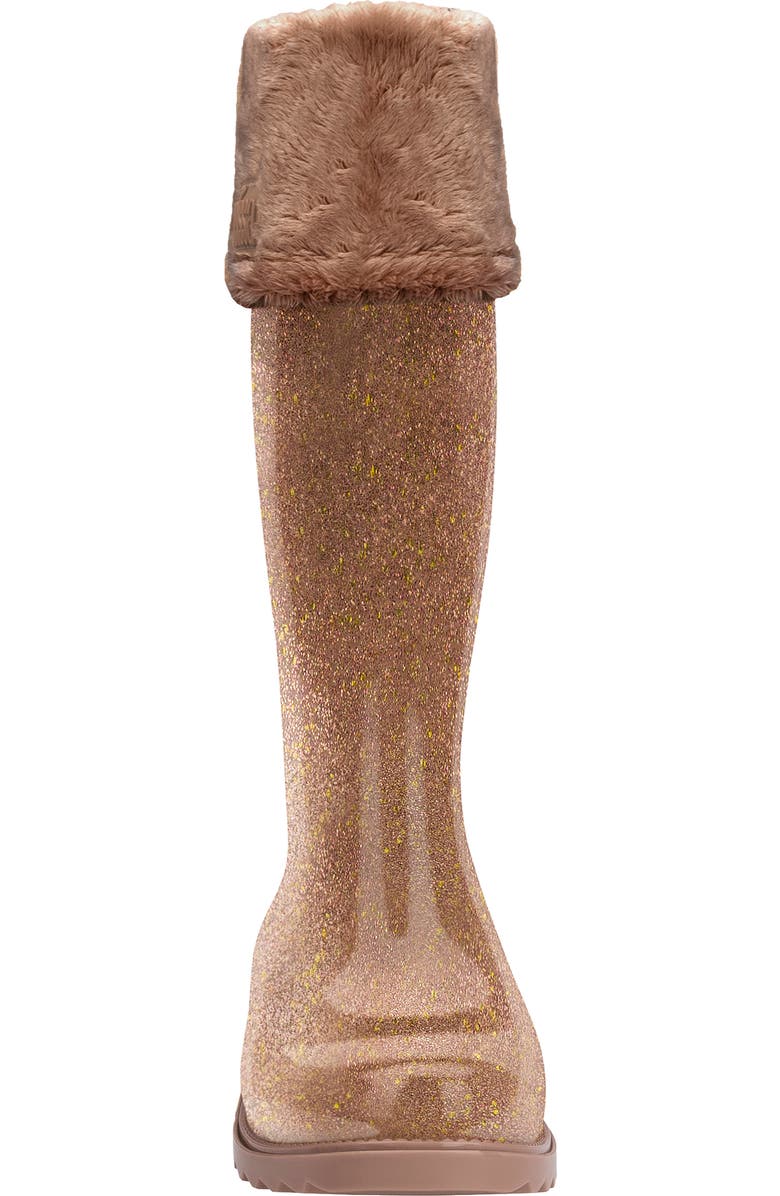 Mel by Melissa Mini Melissa Glitter Water Resistant Rain Boot, Alternate, color,