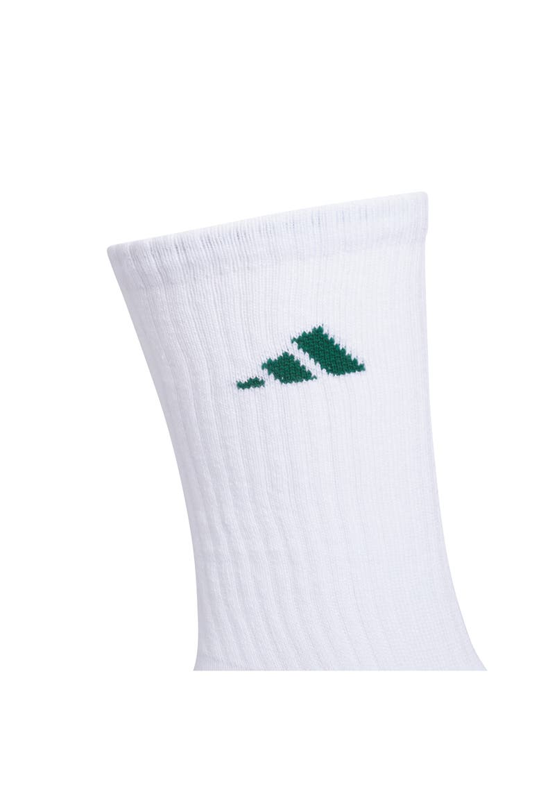 Cushioned 4.0 Assorted 3-Pack Crew Socks, Alternate, color, WHITE/ COLLEGIATE GREEN/ BLACK