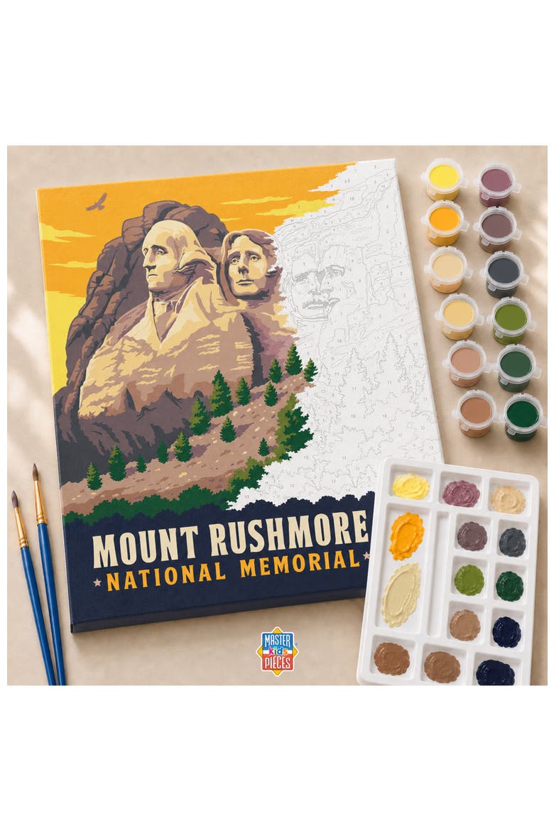 Mount Rushmore Paint by Number, Alternate, color, Multicolor