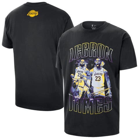 Unisex Nike LeBron James Black Los Angeles Lakers Athlete T-Shirt