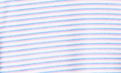 Johnnie-o Warwick Stripe Prep-formance Polo In Porto Pink