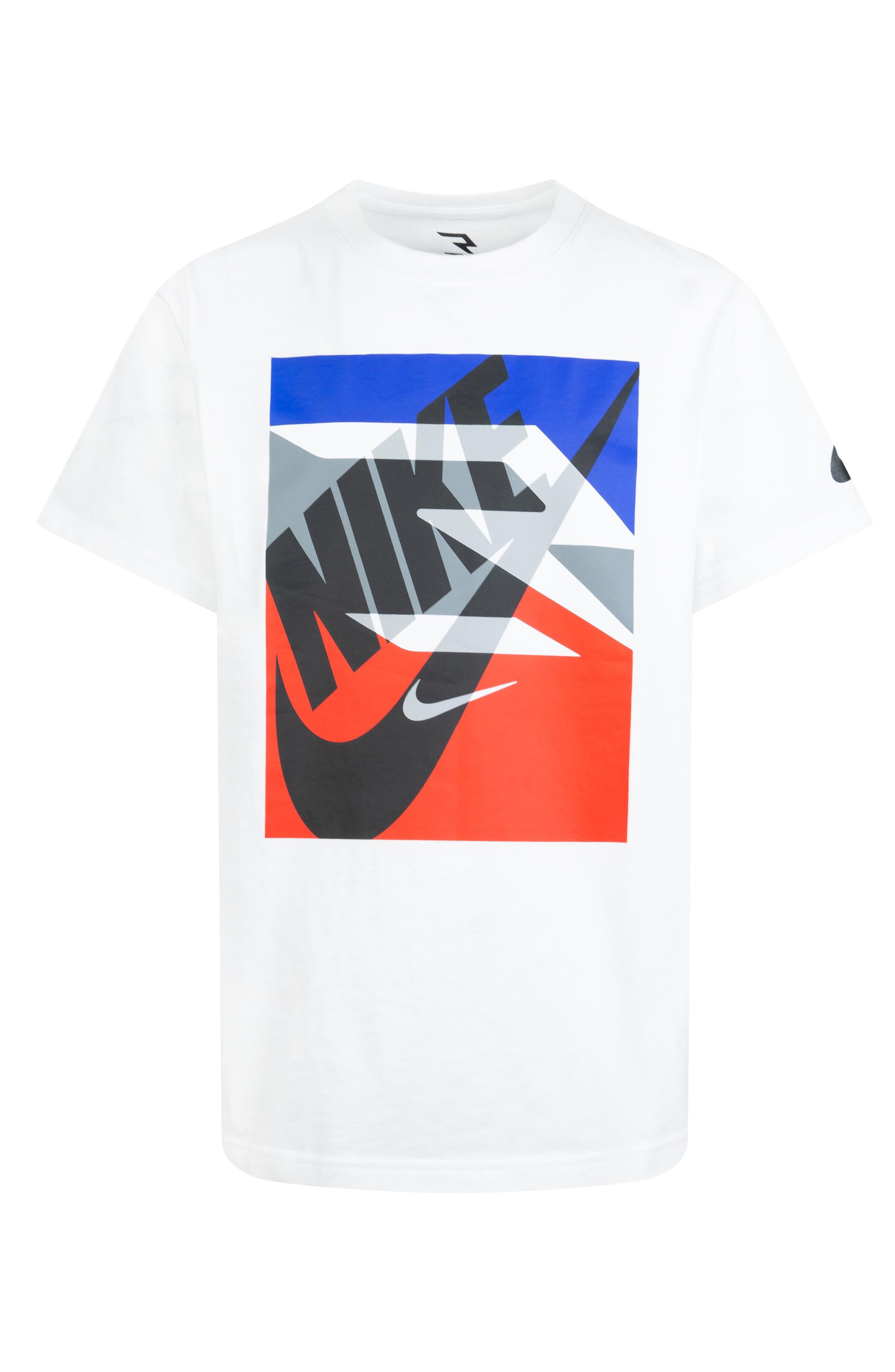 3 Brand Kids' RWB Gradient Box Logo Graphic T-Shirt | Nordstromrack