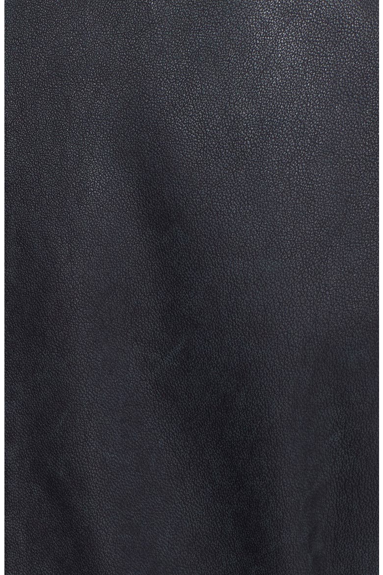 'Vika' Leather Jacket, Alternate, color, DARK PURPLE