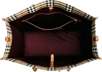 トートバッグ BURBERRY FREYA COATED CANVAS TOTE Burberry Freya Check Tote Bag | Neiman Marcus
