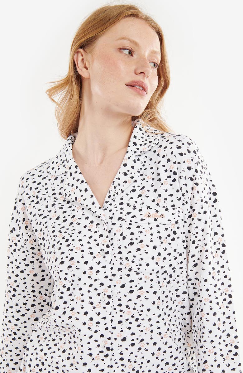 Barbour Dalmation Spot Stretch Cotton Pajamas, Alternate, color, 